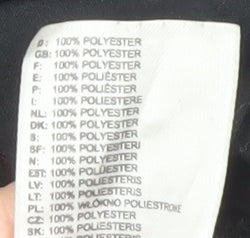 Adidas Men’s Black Polyester Windbreaker Jacket Size M Hooded Sports