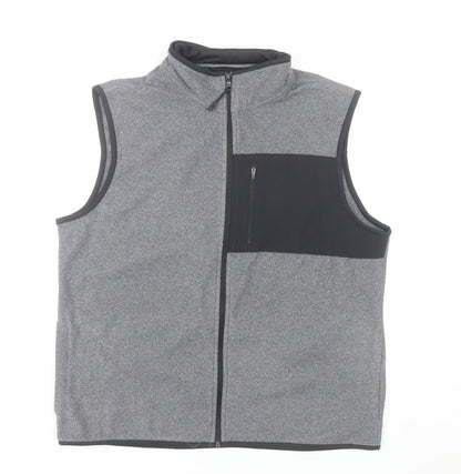 Marks and Spencer Men's Grey Fleece Bodywarmer Waistcoat L 41-43"