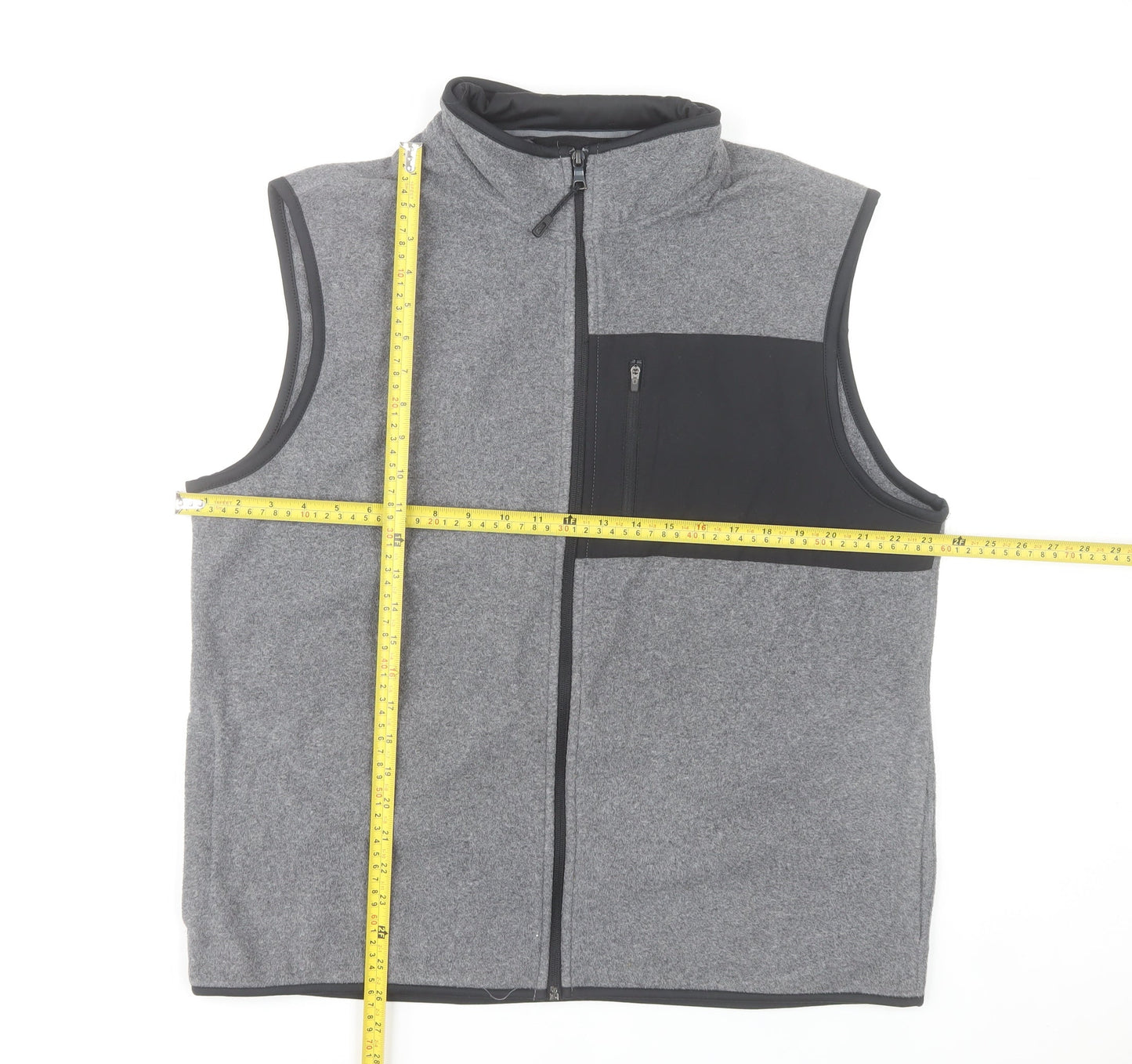 Marks and Spencer Men's Grey Fleece Bodywarmer Waistcoat L 41-43"