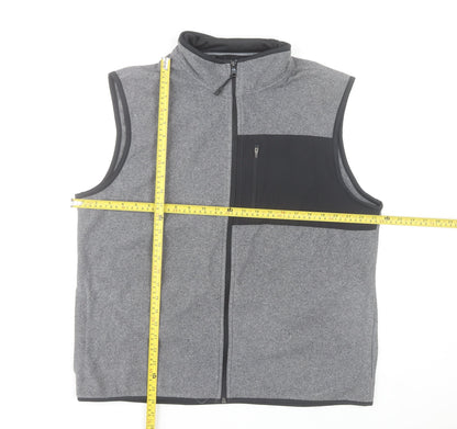 Marks and Spencer Men's Grey Fleece Bodywarmer Waistcoat L 41-43"
