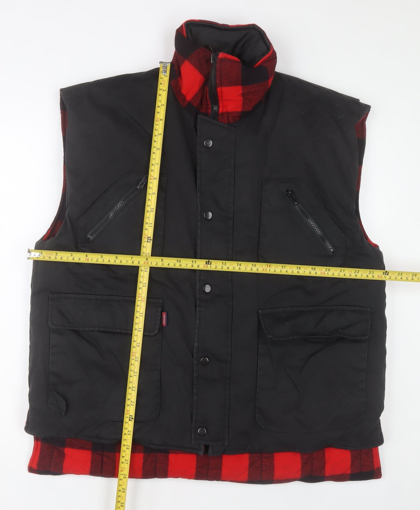 Classic Collection Men's Black L Cotton Bodywarmer Waistcoat Outdoor