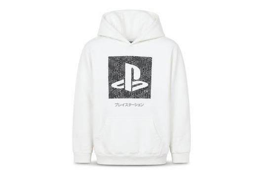 PlayStation Boys White Pullover Hoodie 10-11 Years Logo Graphic Gaming