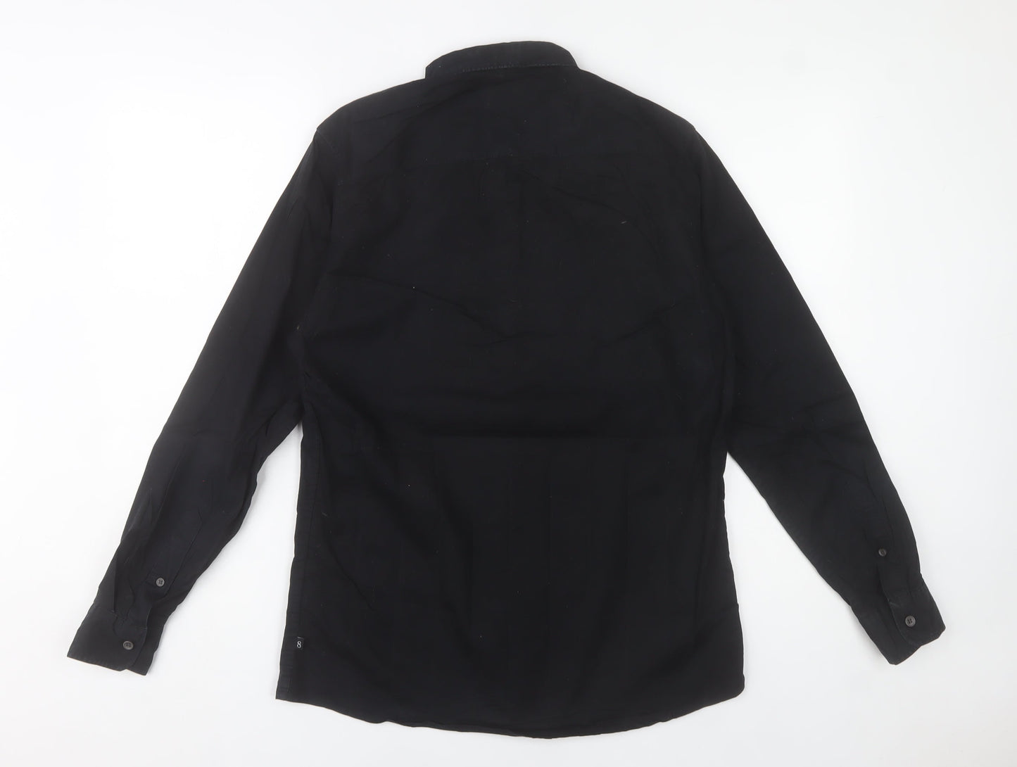 Silver Eight Men's Black M Long Sleeve Button-Up Shirt