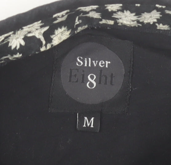 Silver Eight Men's Black M Long Sleeve Button-Up Shirt