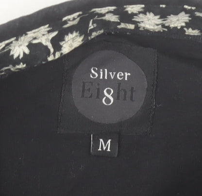 Silver Eight Men's Black M Long Sleeve Button-Up Shirt