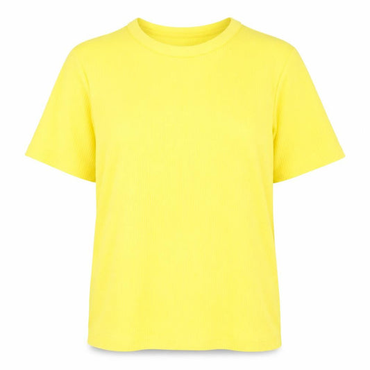 H&M Women’s Yellow Short Sleeve Basic Jersey T-Shirt Size L
