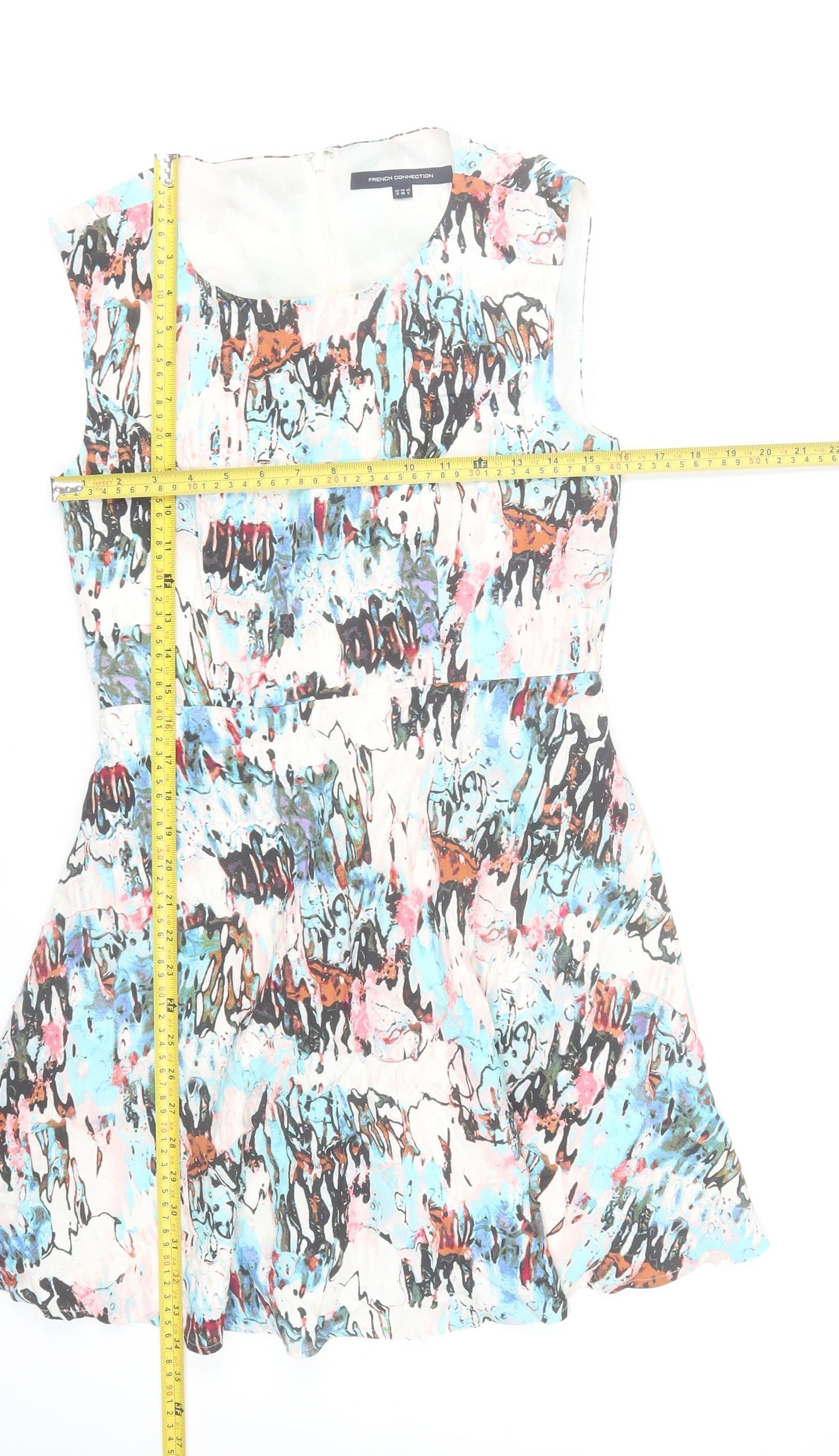 French Connection Women’s Multicoloured Size 10 Fit & Flare Dress