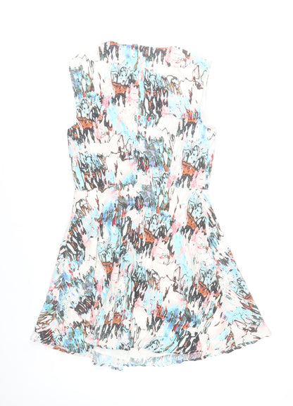 French Connection Women’s Multicoloured Size 10 Fit & Flare Dress