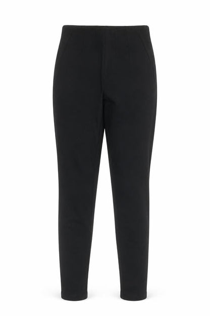 MNG Womens Black Leggings Size 8 Viscose Blend Stretch Mid Rise