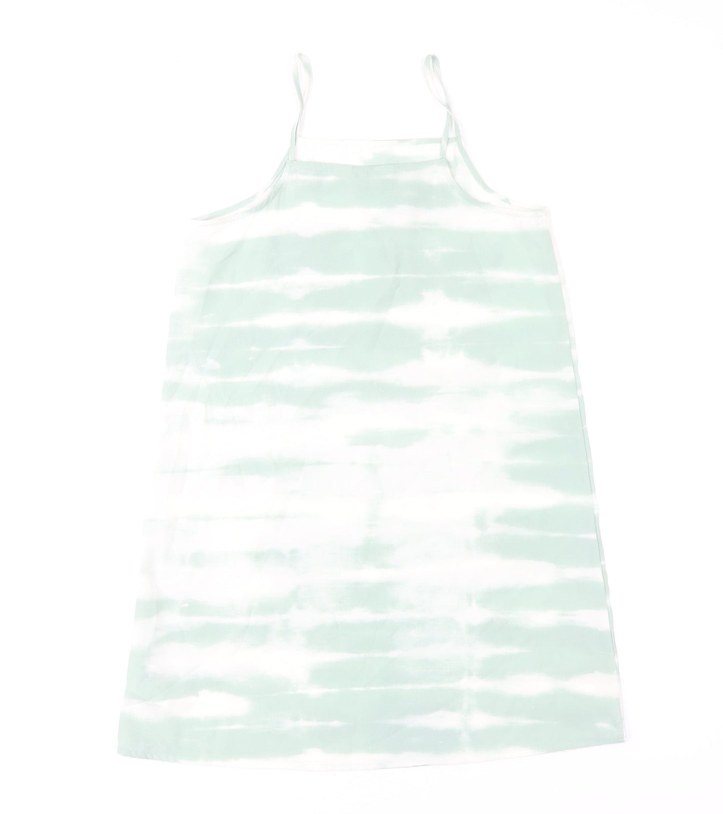 H&M Girls Green Tie Dye Tank Dress 11 Years Sleeveless Summer Casual