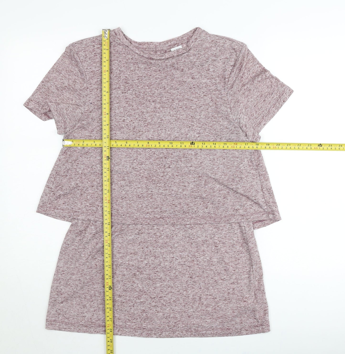 Cotton Traders Womens Pink Size 10 Crew Neck Short Sleeve T-Shirt