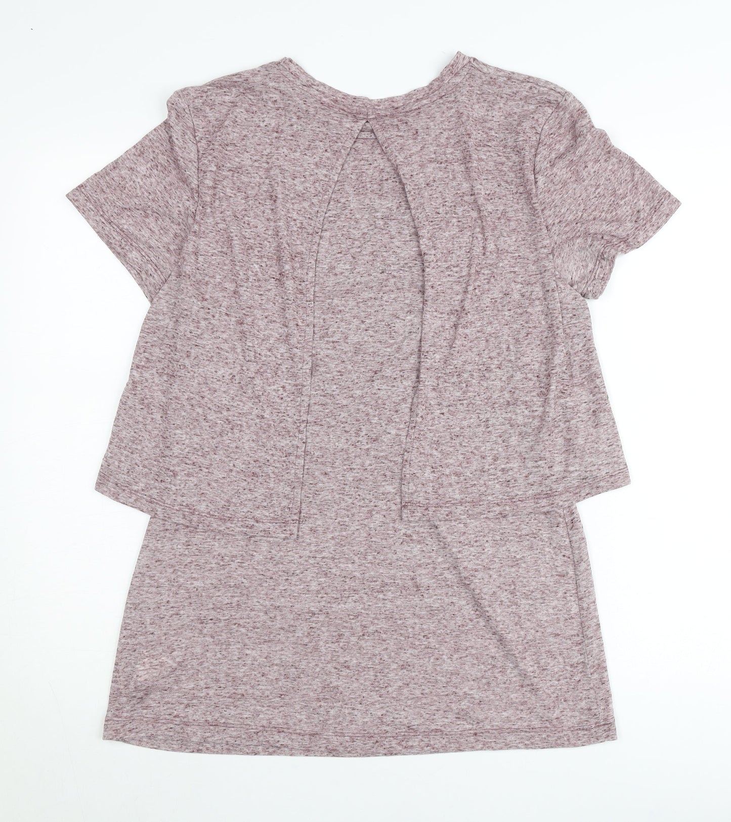 Cotton Traders Womens Pink Size 10 Crew Neck Short Sleeve T-Shirt
