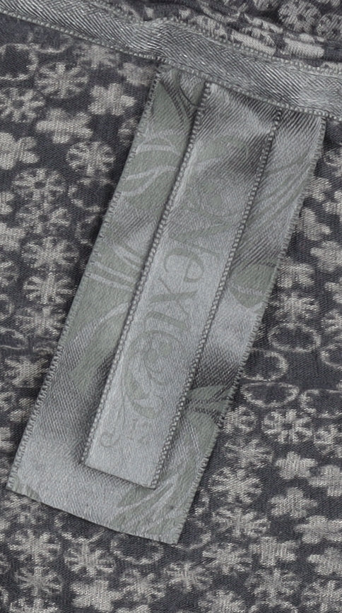 Next Womens Grey Floral Tunic Blouse Size 10 Long Sleeve