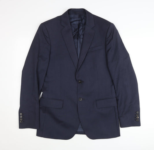 Mens UK Size 36 Reiss Regular Blue Suit Jacket
