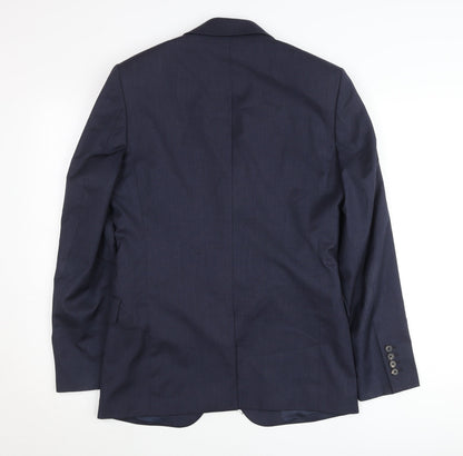 Mens UK Size 36 Reiss Regular Blue Suit Jacket