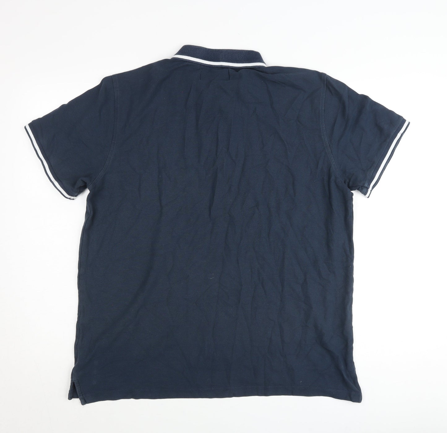 Penguin Men’s Blue XLT Polo Shirt Cotton Logo Casual