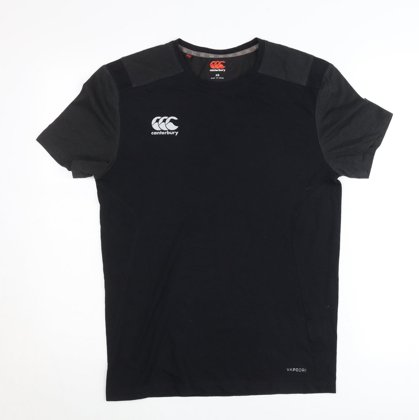 Canterbury Men’s Black XS Sports Crew Neck T-Shirt Vapodri