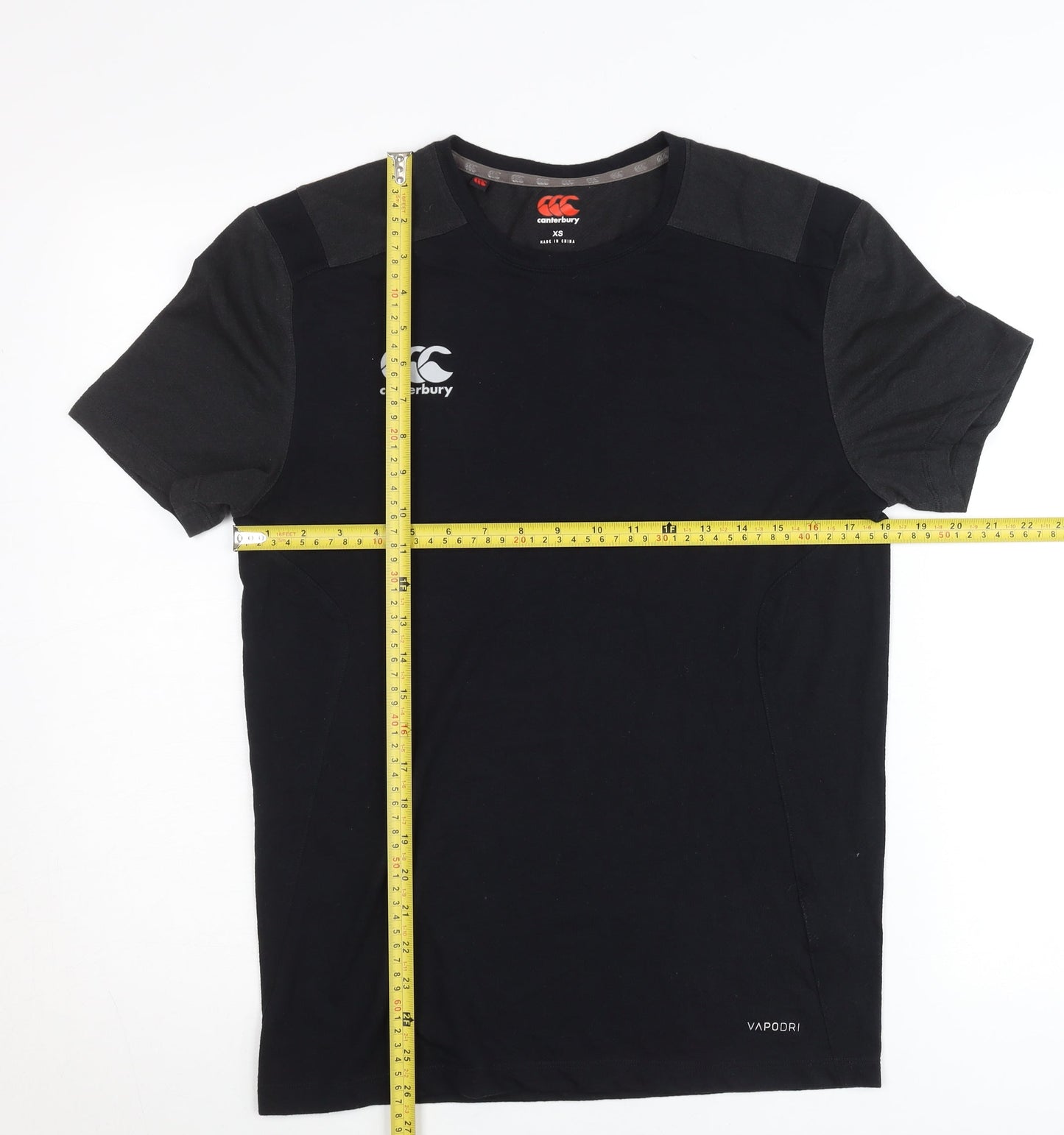 Canterbury Men’s Black XS Sports Crew Neck T-Shirt Vapodri