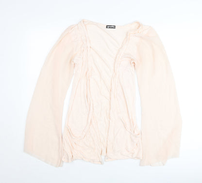 Graffic Women’s Beige Viscose Cardigan M Flared Long Sleeve Lightweight