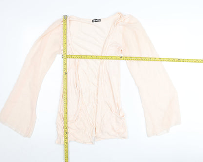 Graffic Women’s Beige Viscose Cardigan M Flared Long Sleeve Lightweight