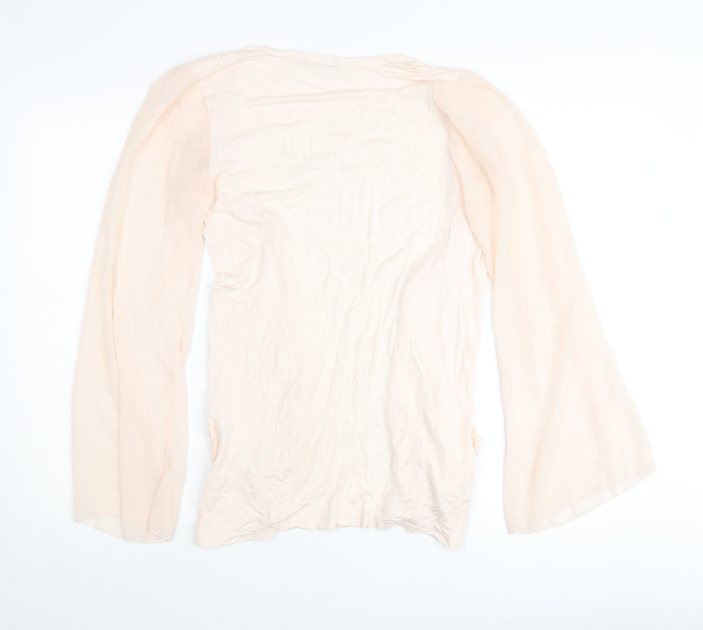 Graffic Women’s Beige Viscose Cardigan M Flared Long Sleeve Lightweight