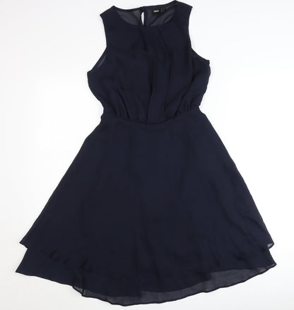 ASOS Women’s Blue A-Line Sleeveless Chiffon Dress UK 8