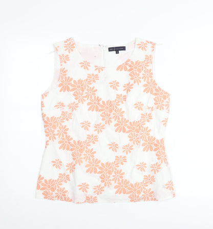 Marks and Spencer Women’s Multicoloured Floral Scoop Neck Sleeveless Petite Blouse Size 12