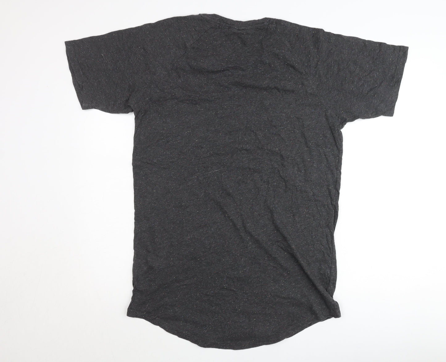 Heart Breaker Womens Black L T-Shirt Crew Neck Short Sleeve