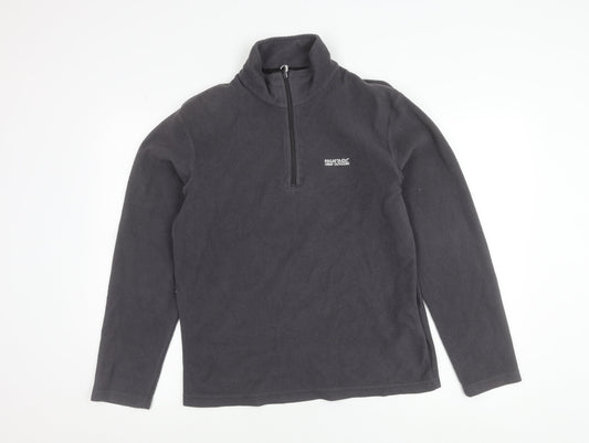 Regatta Unisex Adults Grey Fleece Sweatshirt Pullover L 1/2 Zip