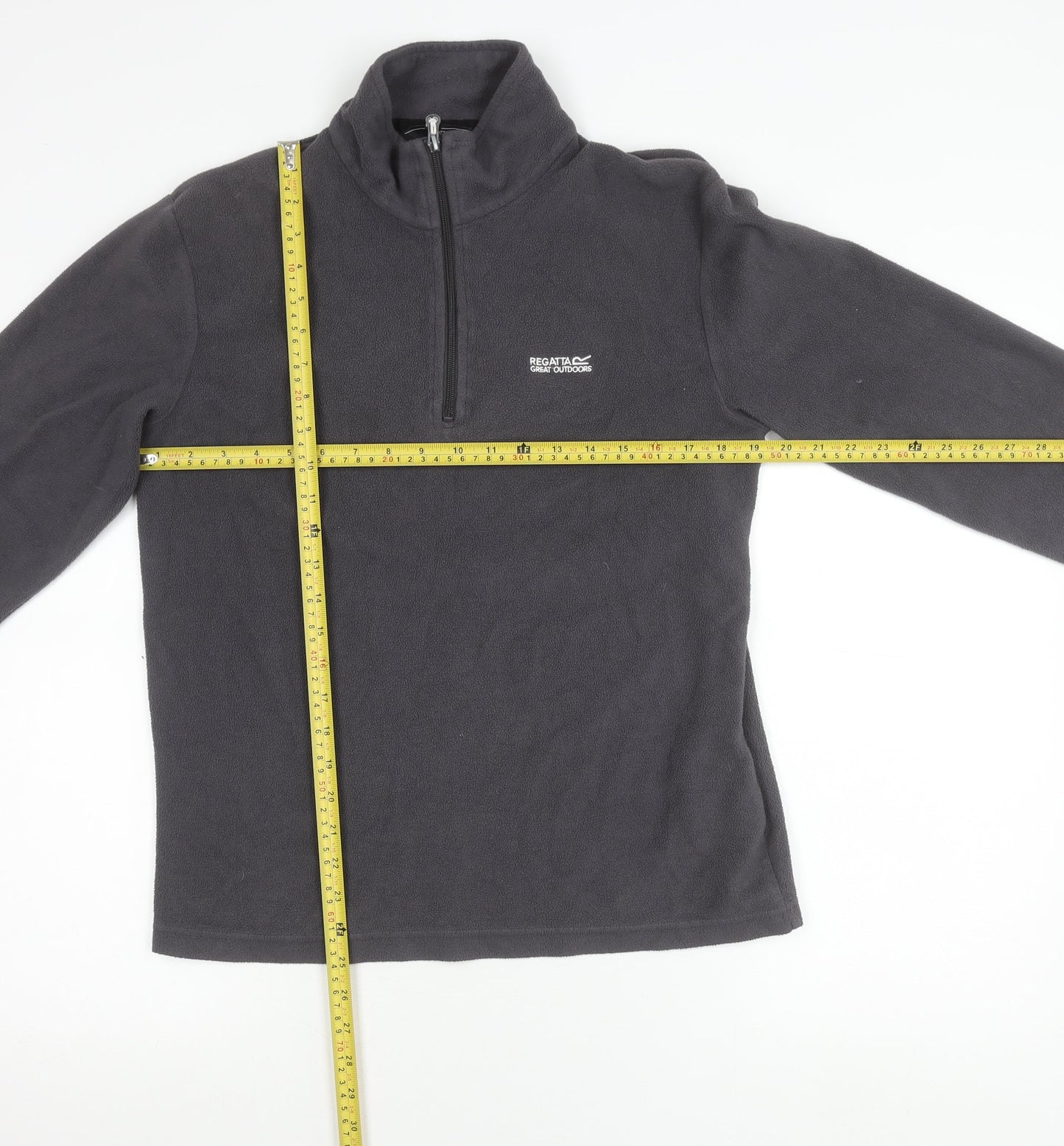 Regatta Unisex Adults Grey Fleece Sweatshirt Pullover L 1/2 Zip