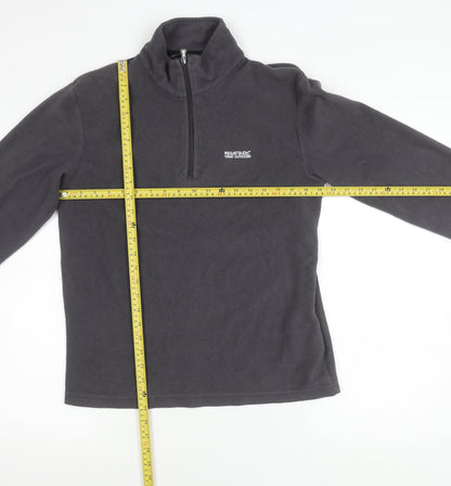 Regatta Unisex Adults Grey Fleece Sweatshirt Pullover L 1/2 Zip
