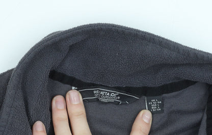 Regatta Unisex Adults Grey Fleece Sweatshirt Pullover L 1/2 Zip