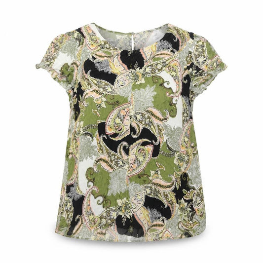 Evans Women’s Multicoloured Paisley Sleeveless Tunic Blouse UK 22