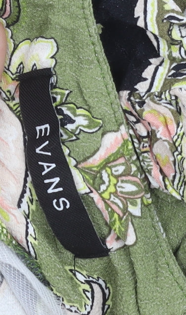 Evans Women’s Multicoloured Paisley Sleeveless Tunic Blouse UK 22