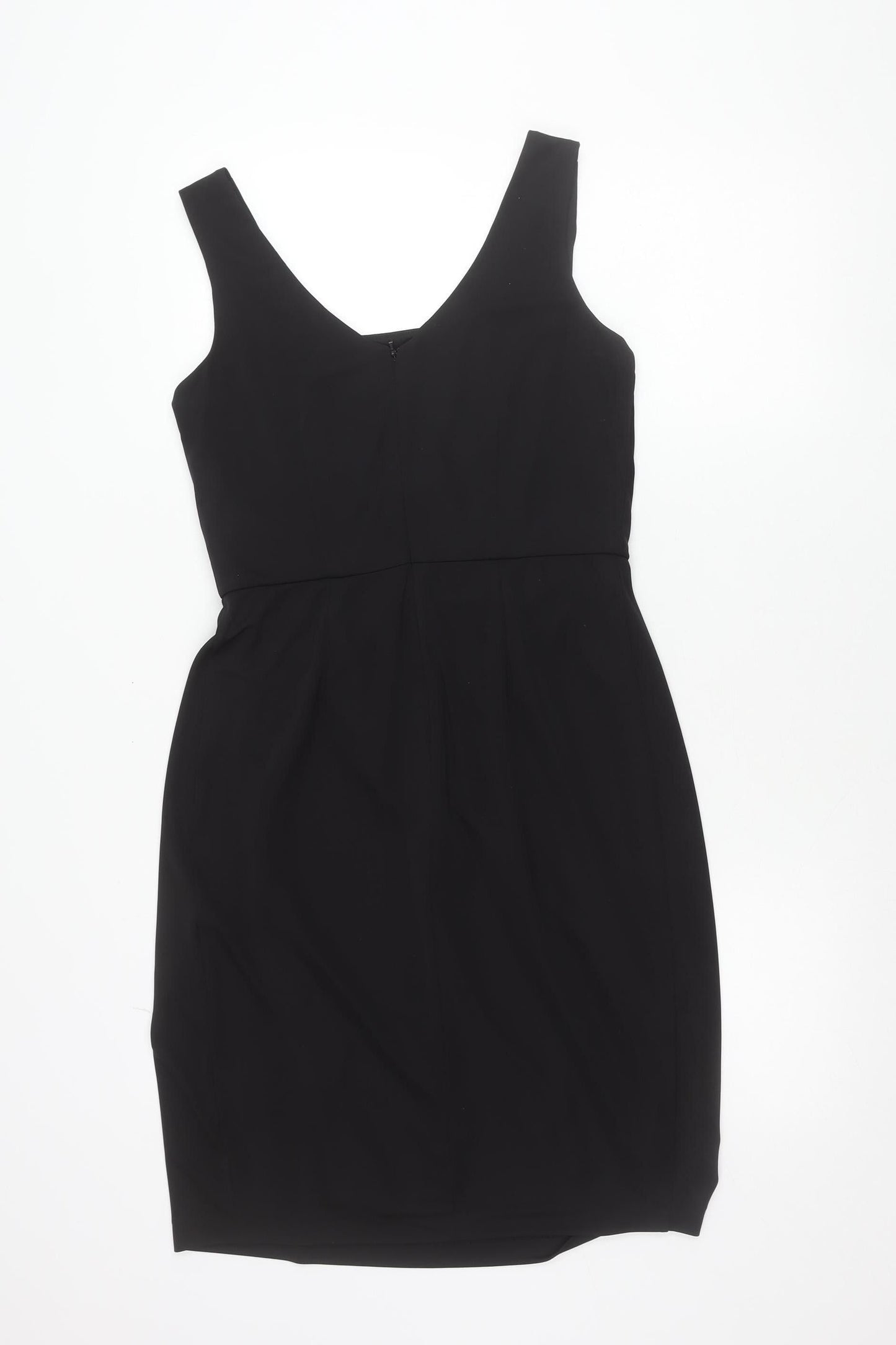 Minuet Petite Women’s Black Size 10 Sheath V-Neck Cocktail Dress