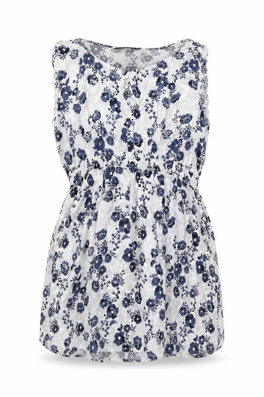 Dorothy Perkins Women’s Blue Floral Strapless Camisole Blouse UK 16