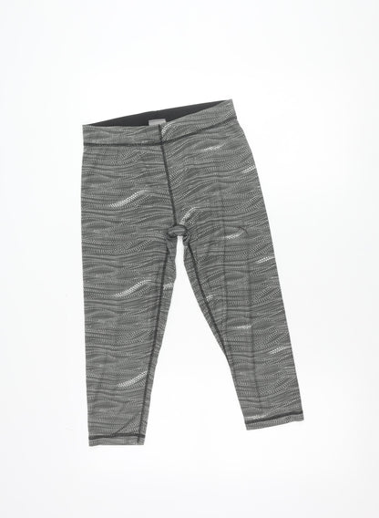 Puma Womens Grey Leggings Size 10 Slim Fit Yoga Gym Activewear