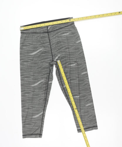 Puma Womens Grey Leggings Size 10 Slim Fit Yoga Gym Activewear