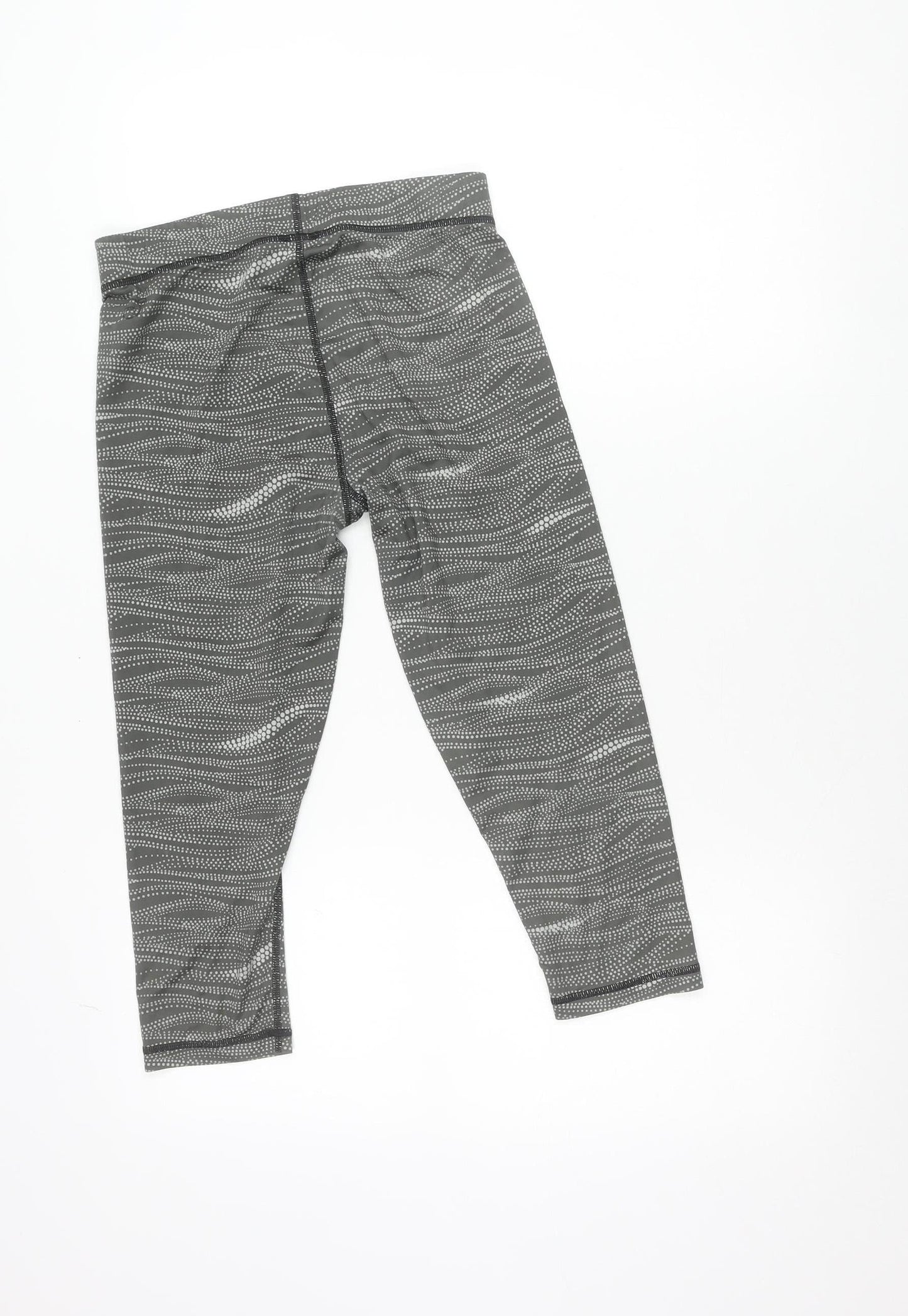 Puma Womens Grey Leggings Size 10 Slim Fit Yoga Gym Activewear