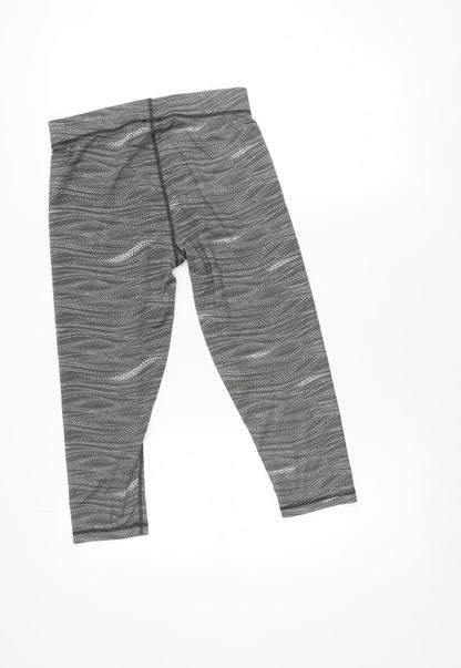 Puma Womens Grey Leggings Size 10 Slim Fit Yoga Gym Activewear