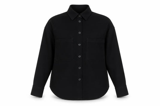 Next Women’s Black Button-Up Long Sleeve Polyester Shirt Size 10