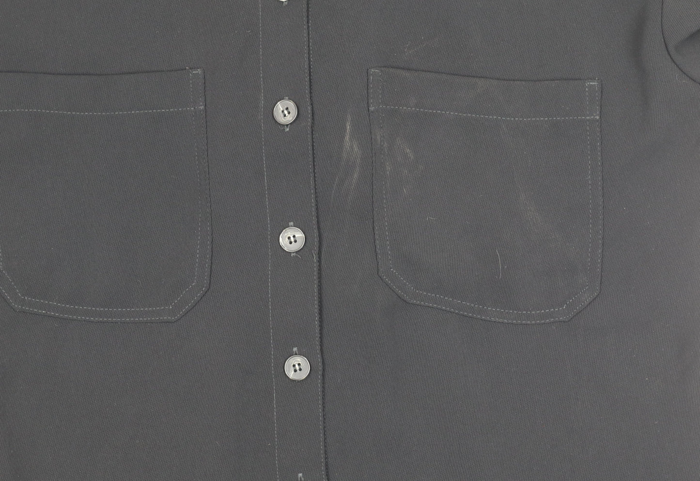 Next Women’s Black Button-Up Long Sleeve Polyester Shirt Size 10