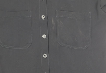 Next Women’s Black Button-Up Long Sleeve Polyester Shirt Size 10