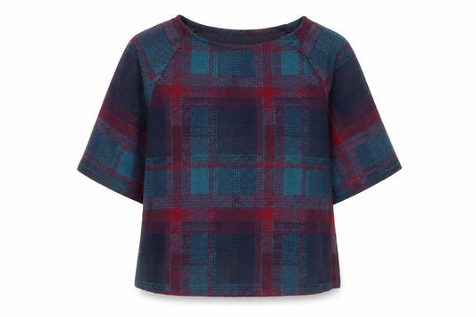 New Look Womens Multicoloured Plaid Blouse Size 8 Tunic Top