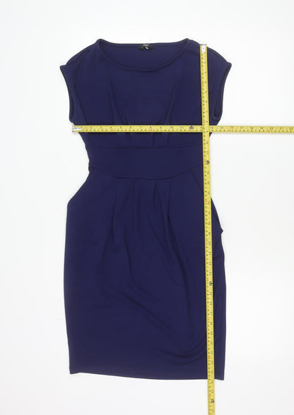 F&F Women’s Blue Size 10 Sheath Knee Length Dress