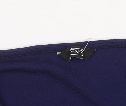 F&F Women’s Blue Size 10 Sheath Knee Length Dress