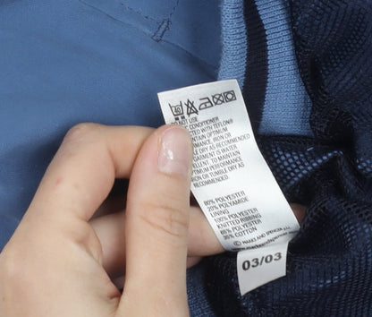 Marks and Spencer Men's Blue XL 44-46" Golf Waistcoat 1/4 Zip Polyester