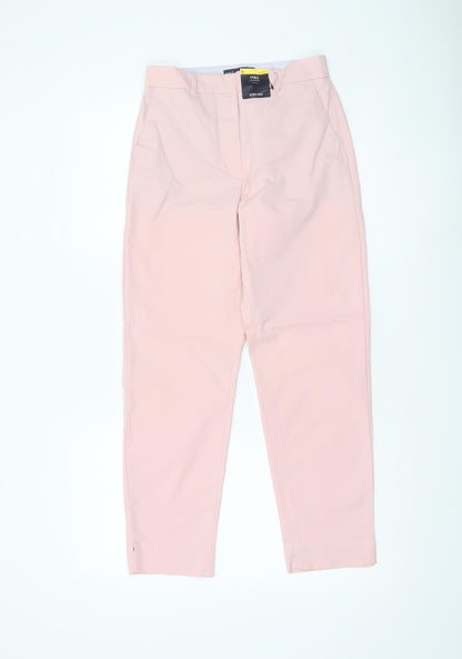 Marks and Spencer Women Pink Chino Trousers Size 6 Slim Fit Workwear