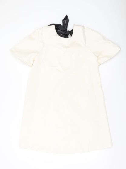 Marks and Spencer Women’s Ivory Size 8 Short Sleeve Shift Dress