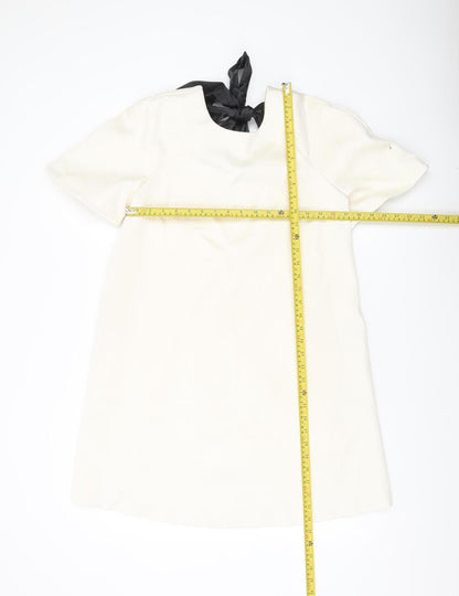 Marks and Spencer Women’s Ivory Size 8 Short Sleeve Shift Dress